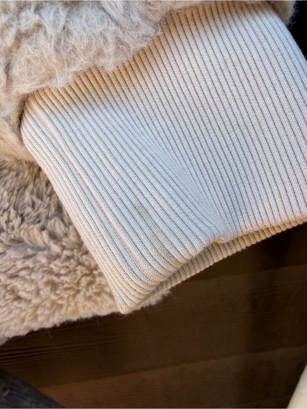 Athleta Plush Faux-Sherpa Zip Jacket in Taupe - Picture 5 of 5